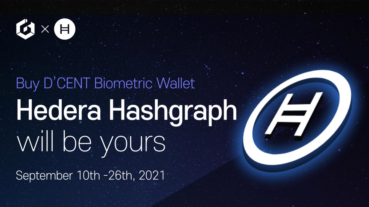 Hedera Hashgraph sceglie D’CENT: 45 HBAR in regalo per chi acquista il wallet